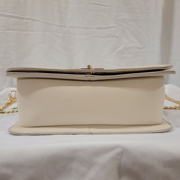 Retails $129 Badgley Mischka Small Wool tweed Crossbody Bag- Ivory/Off White NWT - Picture 5 of 14
